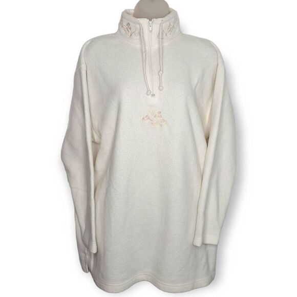 Victoria's Secret Country Vintage 90s Oversized Fleece Pullover size Small RARE - Picture 1 of 6
